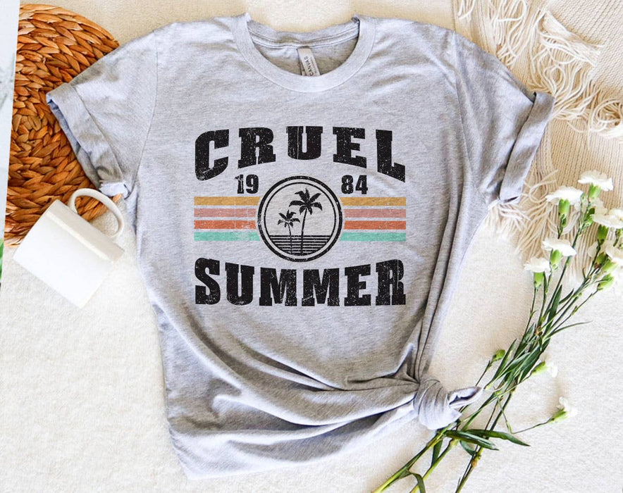 Cruel Summer Retro Palm Trees - Taylor Inspired T-Shirt