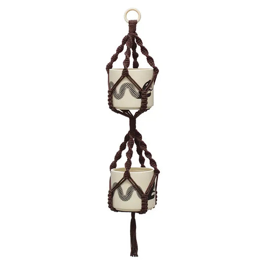 Double Plant Hanger Macrame