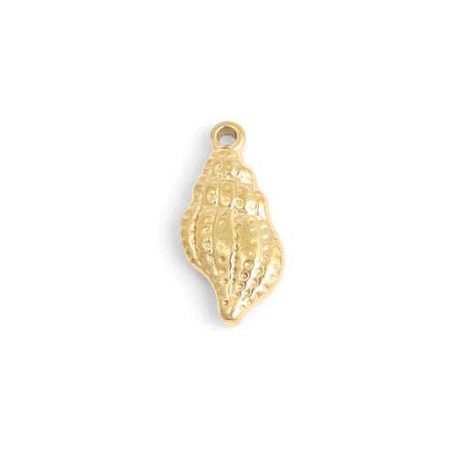 18K Gold PVD Stainless Steel Conch Seashell Charm