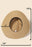 Straw Faux Leather Belt Strap Floppy Hat