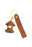 Cute Baby Highland Cow 3D Charm Lanyard Key Chain