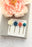 Flower Bobby Pins | Blue and Coral | Flowers for Hair
