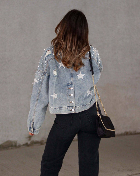 Star denim jacket