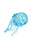 Jellyfish Clear Solid Maltose Putty Filled Squishy - 4 Inch