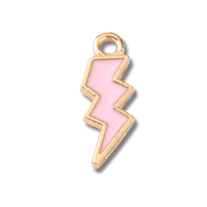 Lightening Bolt Colored Charm