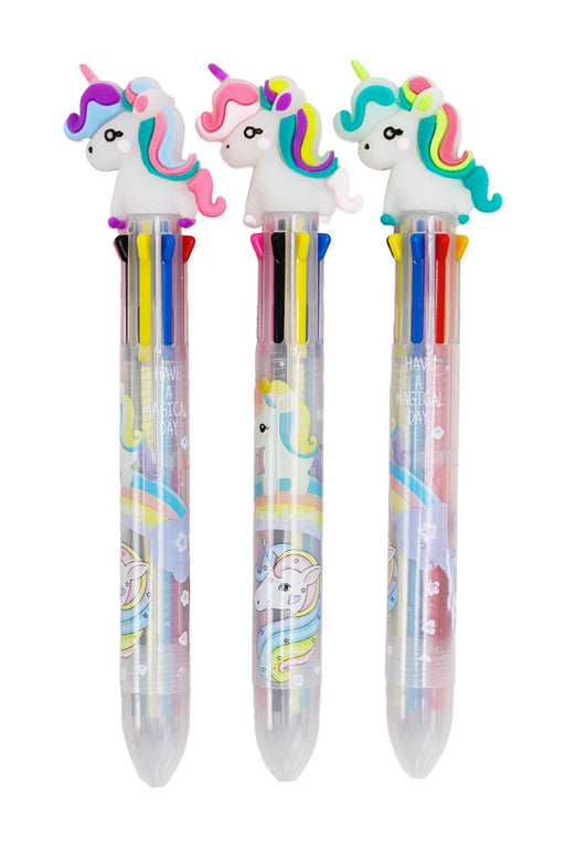 Unicorn Pony 8-in-1 Multicolor Translucent Pen -