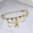 18K Gold Stainless Steel Charm Holder Brooch