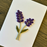 Handmade Quilled Lavender Greeting Card - Unique cards
