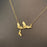 Butterfly Swarm Charm 18K Gold-plated Necklace