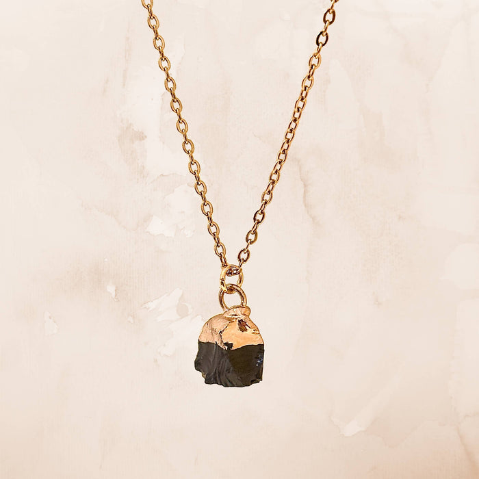 Raw Crystal Necklace - Stainless Steel Spiritual Gift