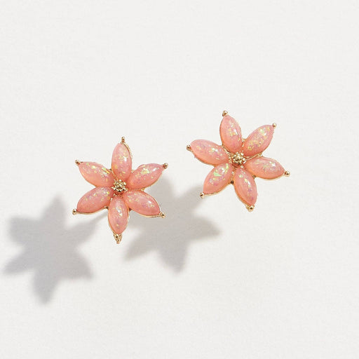 Earthy Opal Flower | Earrings