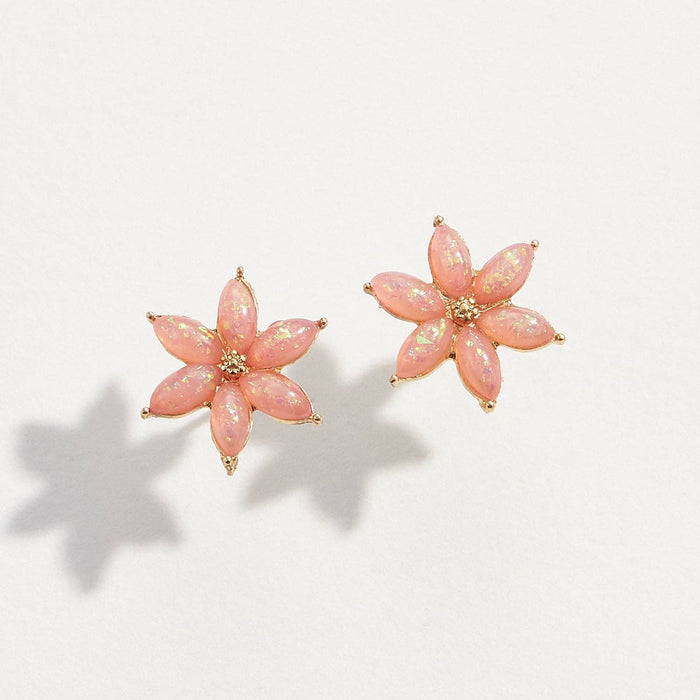 Earthy Opal Flower | Earrings