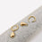 Teardrop 18k Gold Plated Stainless Steel Huggie Earrings-FGS