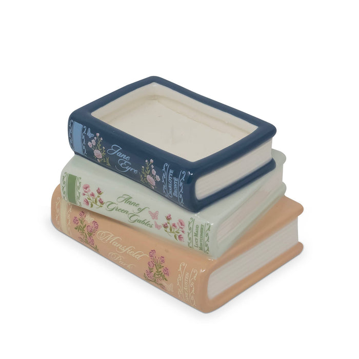Stacked Books Candle, Ladies of Literature