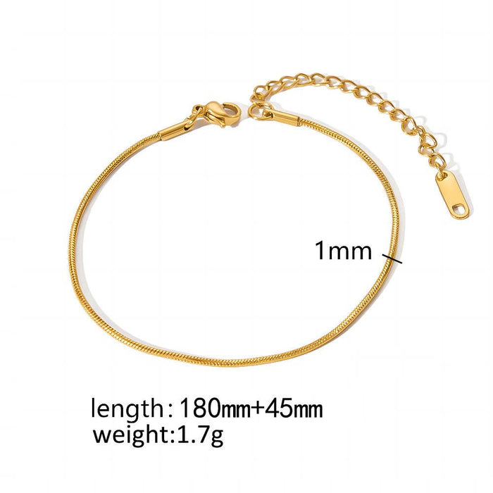 Multi Style 18K Gold Plated SS Chain DIY Accessories - FGS