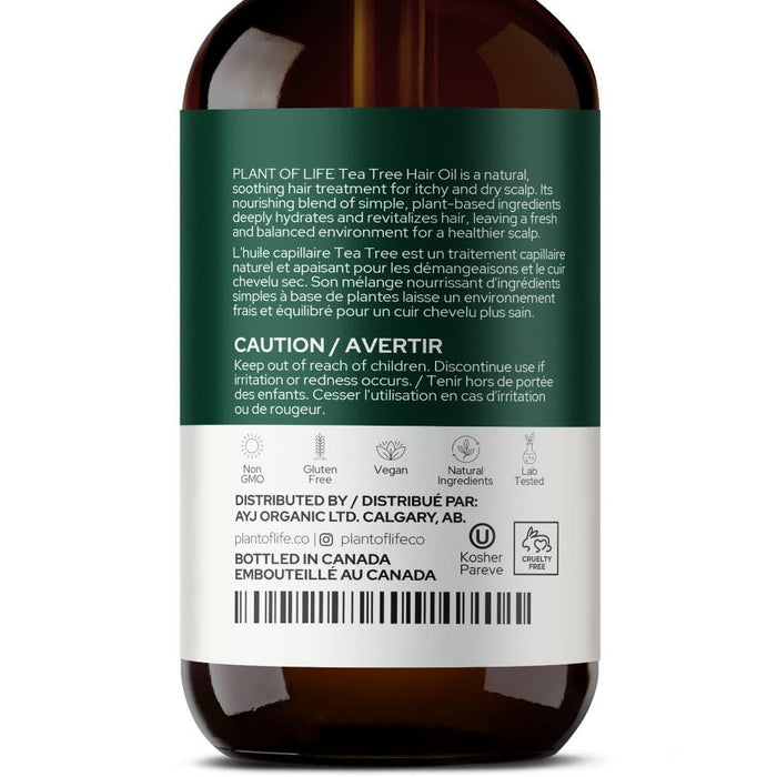 Tea Tree Hair Oil for Hair & Scalp - 4oz / 120mL
