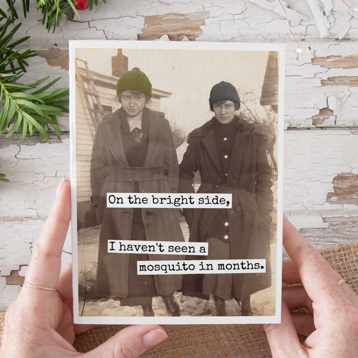 Funny Christmas Card. On The Bright Side, I Haven't Seen...