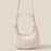 Faux Leather Round Multi Panel Hand Bag