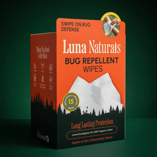 Natural Bug Repellent Wipes — Summer & Outdoor | 15ct