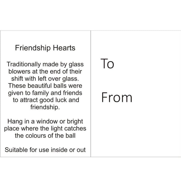 8cm Friendship Heart - Pastel Blue