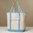 Ecofriendly Cotton Canvas Carry Tote with Charm Holder