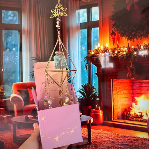 Amazonite Suncatcher - Calming Crystal Decor Gift