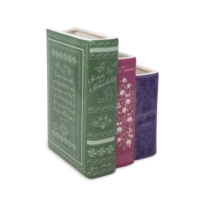 Triple Book Vase, Jane Austen