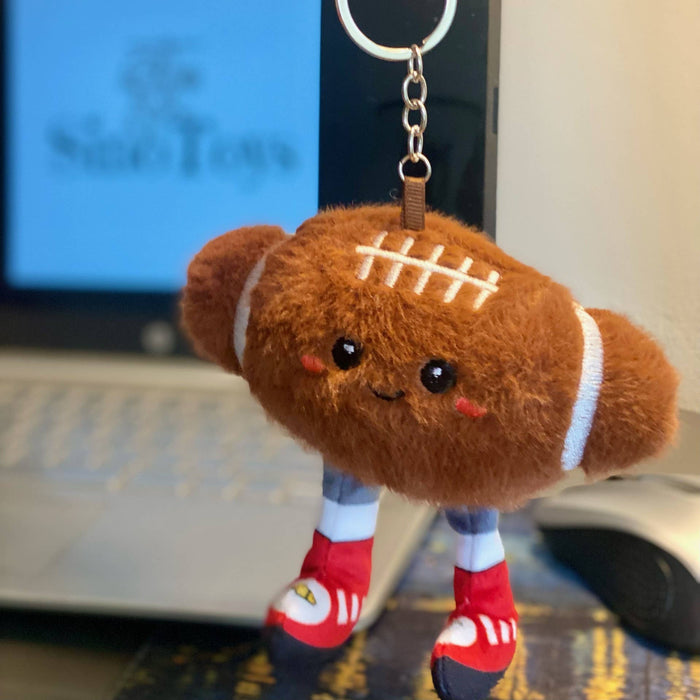 5"  Sports Plush Keychain -basketball, baseball, tennis ball