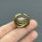 Vintage Rhinestone Hollow Bronze Ring
