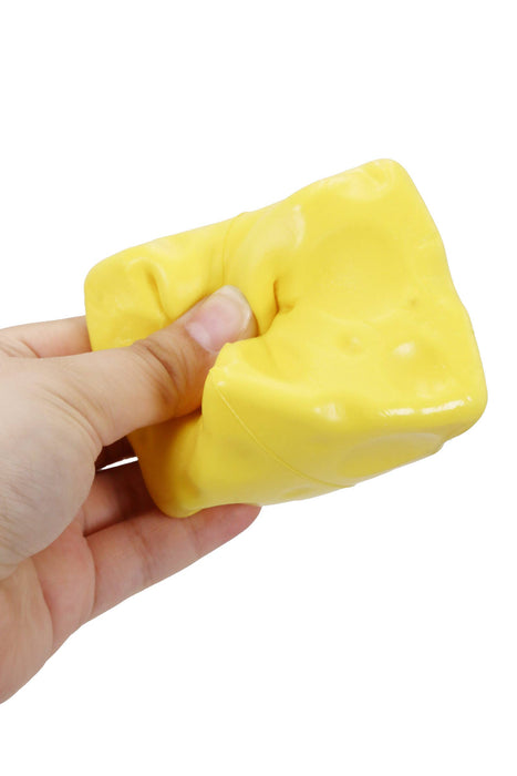 Yellow Cheese Cube Soft Slow Rising Foam Scented Squishy