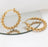 14K Gold Filled PLUS Circle Ball Hoop Earrings