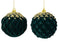 Orn Ball Emerald with Gold Glitter