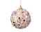 Orn Ball Light Pink with Glitter & Beads