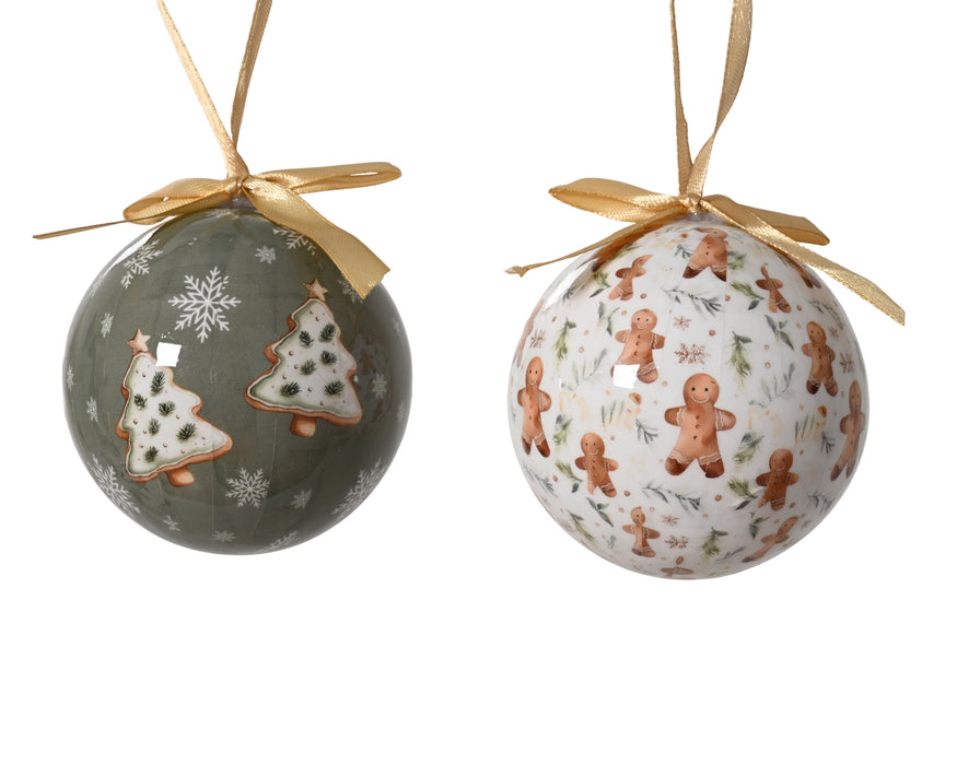 Orn Ball Gingerbread People & Trees