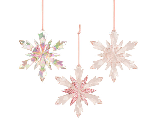 Orn Snowflake Pinks