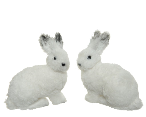 Rabbit White Fur 20 cm