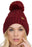 Variegated Cable Knitted Fuzzy Fleece Lined Beanie