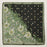 Vintage Paisley Polka Dot Square Scarf | Blue & Olive Elegant Silk-Feel Neck Hair Scarf