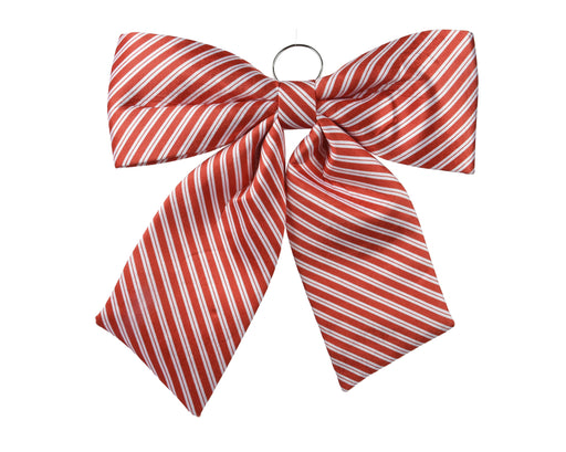 Bow Candy Cane with Ring for Hanging