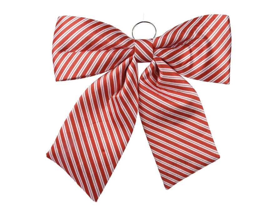 Bow Candy Cane with Ring for Hanging
