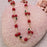 Cherry Bowl Gold Link Necklace