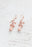 Long Stem Rose Earrings gold