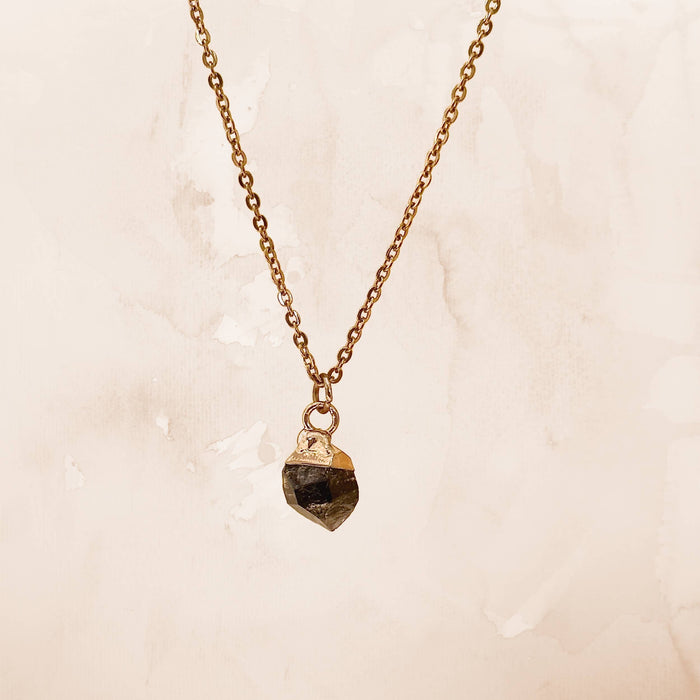 Raw Crystal Necklace - Stainless Steel Spiritual Gift