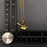 Inlaid CZ 18K Gold Plated Shovel Charm Necklace