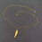 18K Gold Plated Stainless Steel Fish Charm Necklace - FGS