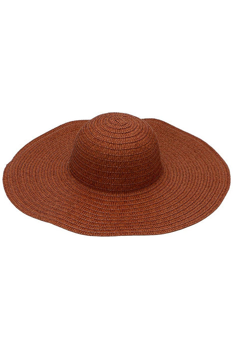 Thin Light-Weight Floppy Straw Beach Sun Hat