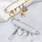 18K Gold Stainless Steel Charm Holder Brooch