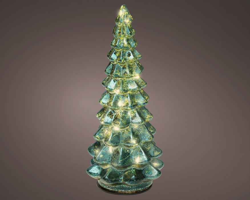 Glass Tree Mico LED Green 21 cm