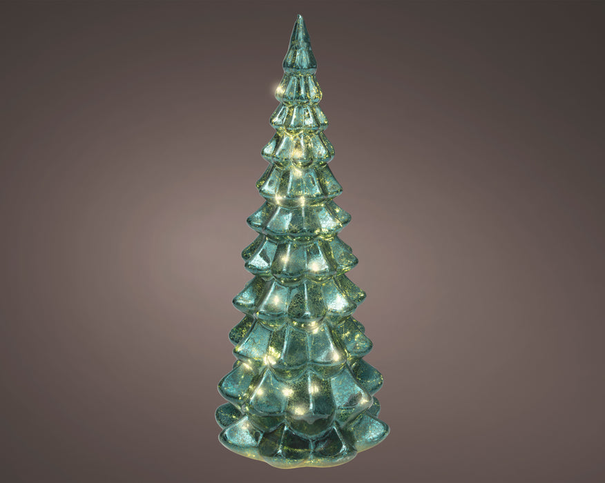 Glass Tree Steady Micro LED Emerald 32 cm