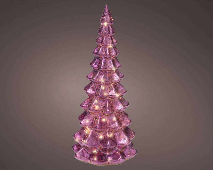 Glass Tree Mico LED Pink 32 cm